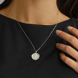 【日本製】幸運吊墜頸鍊 金幣融化幣 封蠟印設計 MLD002