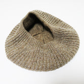 貼合舒適 羊毛混紡針織貝雷帽 /啡色 STR023