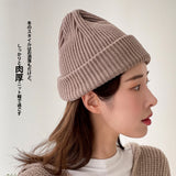 針織帽 字母標誌 人氣的C 針織羅紋帽 / 淺灰 STR004