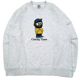 ★人氣角色★ OZZY 抓絨刺繡衛衣 [2025秋冬新品] /灰色 ZHB13