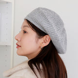 貼合舒適 羊毛混紡針織貝雷帽 /啡色 STR023