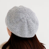 貼合舒適 羊毛混紡針織貝雷帽 /啡色 STR023