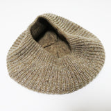 貼合舒適 羊毛混紡針織貝雷帽 /啡色 STR023