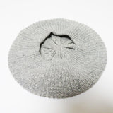 貼合舒適 羊毛混紡針織貝雷帽 /灰色 STR022