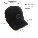 時尚針織報童帽 羊毛混紡針織 /黑色 STR024
