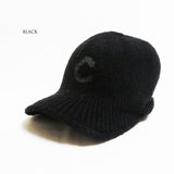 時尚針織報童帽 羊毛混紡針織 /黑色 STR024