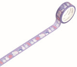 マスキングテープ/裝飾膠帶 15mm rabbit/兔 WLD010